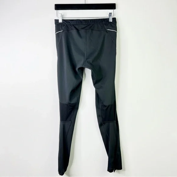 Adidas Performance Athletic Leggings Training Ankle Zipper Mesh Black Size M - Picture 6 of 14